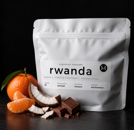 Výběrová káva Rwanda Humure - originál pro TEAMCAFFE