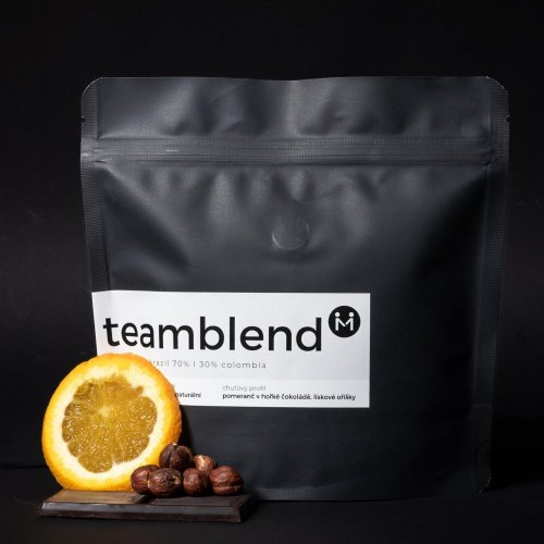 Výběrová káva Teamblend Brazílie/Colombie - Velikost balení: 150 gr.
