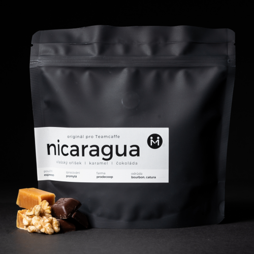 Výběrová káva Nicaragua Las Segovias - originál pro Teamcaffe - Velikost balení: 1000 gr.