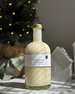 Vaječný koňak 500 ml s pravou vanilkou - premiová lahev